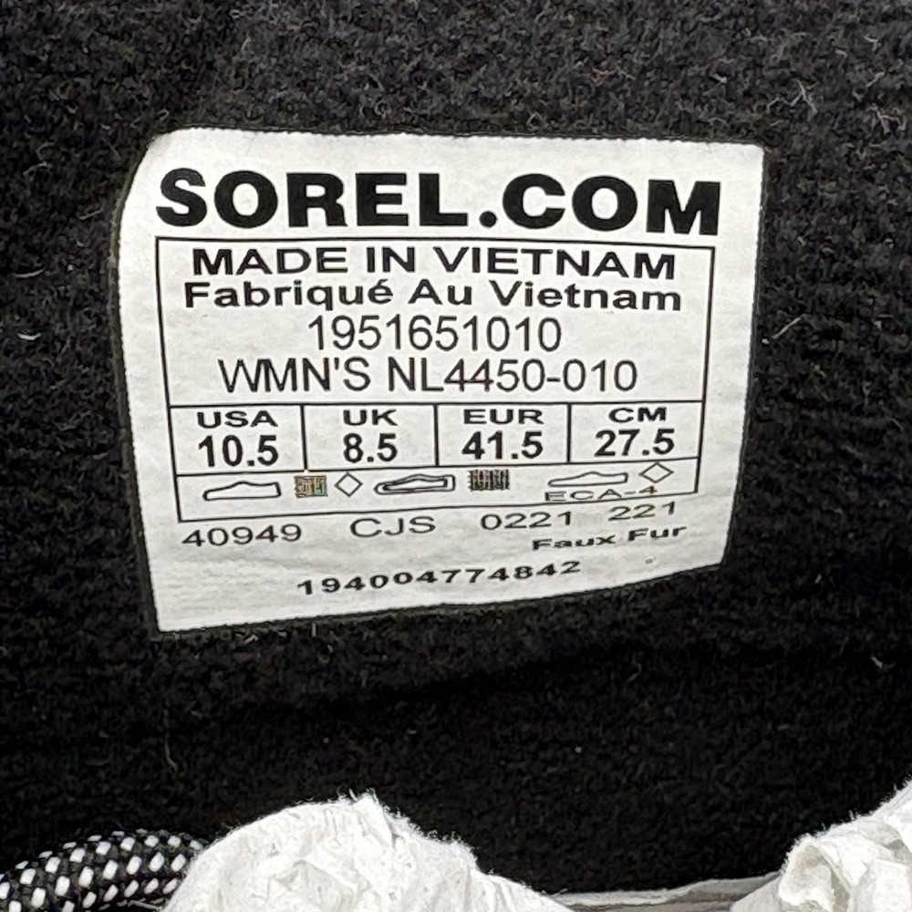 Sorel Womens Explorer II Carnival Sport Waterproof Boot Black 10.5M - Picture 8 of 8